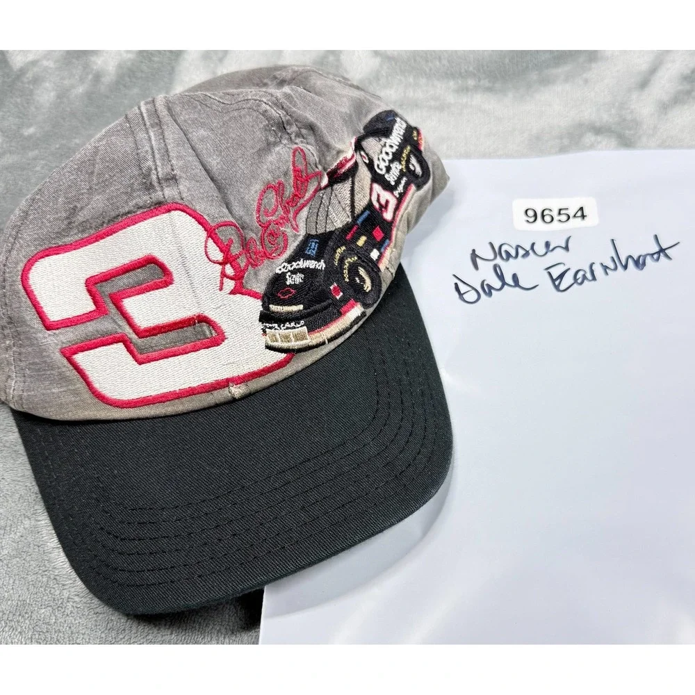 Vintage Dale Earnhardt 3 Snapback Hat Goodwrench NASCAR Racing Cap